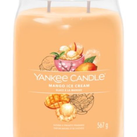 YANKEE CANDLE CANDELA GRANDE SIGNATURE MANGO ICE CREAM (1/2)
