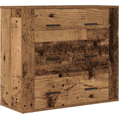 vidaXL Credenza Legno Vecchio 80x33x70 cm in Truciolato (1/5)
