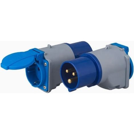 Adapter von Schuko auf CEE‑Kupplung (IEC 60309) für Wohnmobile, Wohnwagen und Anhänger