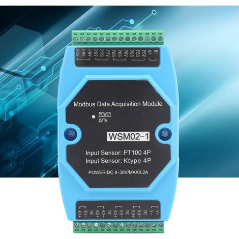 PT100 Temperaturerfassungsmodul, Typ K, WSM02-1MODBUS 1818300 (1/5)