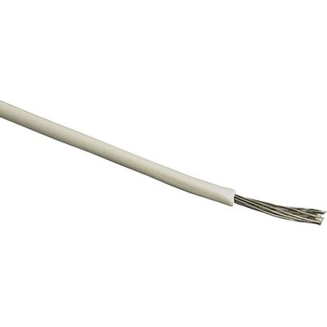 Câble triple homologation RS PRO, Blanc, Section 4 mm² 12 AWG, 1 kV, , Triple homologation Simple conducteur, PVC ( Prix pour Bobine de 100 Mètres )