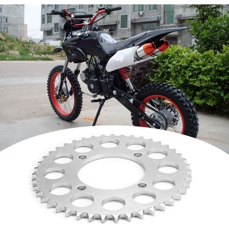 Chaîne 420, pignon arrière 43 dents pour moto cross 125cc, 140cc, 150cc et 160cc (1/5)