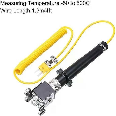 Thermoelement Typ K für Rollenoberflächen -50 °C  500 °C Handtemperatursensor für bewegte oder rotierende Oberflächen