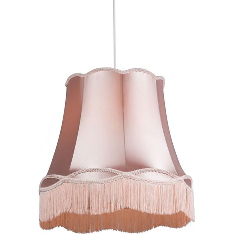 Retro Hängelampe pink 45 cm - Granny