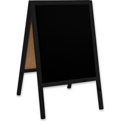 Tablero de madera A-board Classic M (60x100 cm) - Negro (1/5)