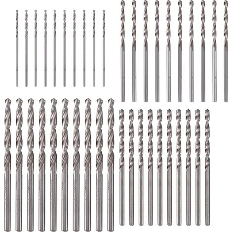 Lot de 40 Mini Forets Helicoidaux HSS 0.5mm 1.0mm 1.5mm 2.0mm Foret HSS pour Metal Bois Plastique Meche Metal Foret Inox Foret 1mm Foret Metal 2mm Outils de Percage de Precision pour Bricolage (1/5)