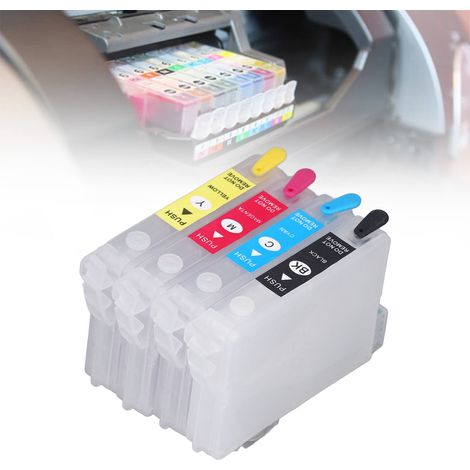 Nachfüllbare 4-Farben-Tintenpatronen mit Permanentchips T0561/T0562/T0563/T0564 (1/5)