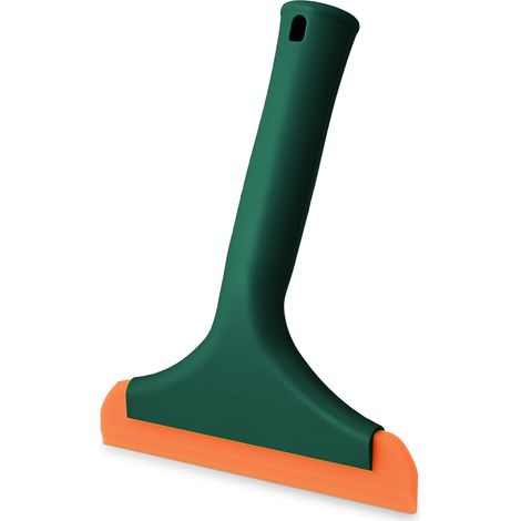 Raclette de douche en silicone, petite raclette de douche, adaptée au nettoyage des vitres de voiture, vert foncé (1/5)