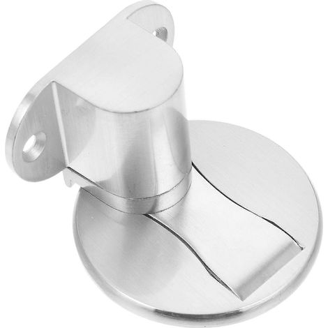 Butée de porte réglable, bloque-porte invisible, support de porte sans perçage-5.6X5.6X3.8CM-Silver