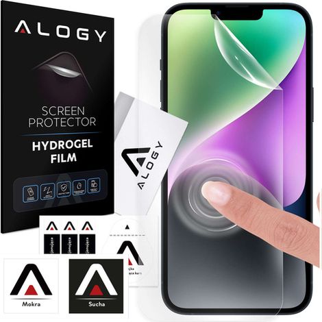 Película de hidrogel para protector de pantalla de iPhone 14 Plus Película de hidrogel Alogy (1/5)