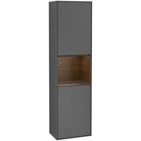VB Hochschrank Finion F47 418x1516x270mm mit Beleuchtung FK/RE/AP: GK/GN/- (1/4)