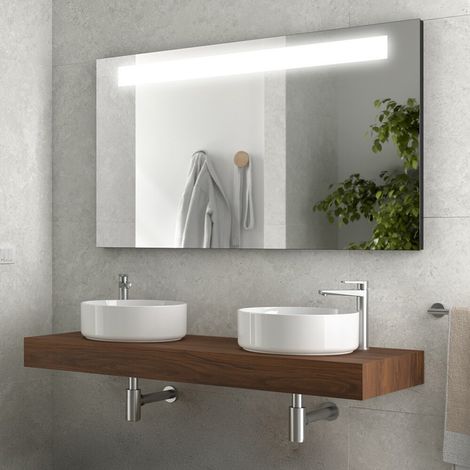 Mensolone bagno 120 cm sospeso in noce maya - Sumo (1/3)