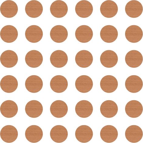36x Cache vis adhésif autocollant diamètre 25mm protection bouchon trou obturateur meuble table chaise maison, Aulne (1/4)
