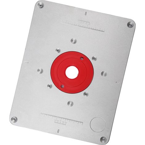 Plaque d'insertion 300x235x9,5mm pour table de défonceuse avec anneau - Travail du bois (1/5)