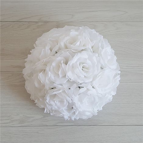 Boule de rose artificielle en satin parfumée de 15 cm (5,9 pouces), idéale pour la décoration murale de la maison et la décoration de cérémonies de mariage.