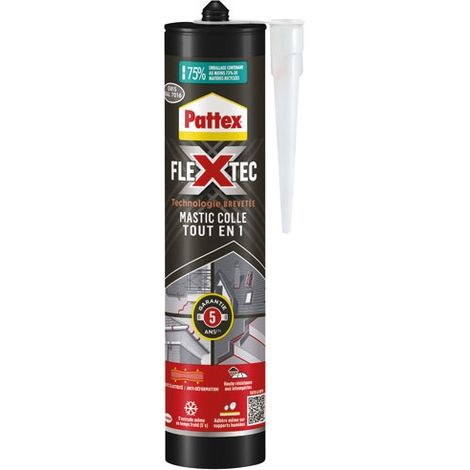 PATTEX - Pattex mastic colle jointe flextec gris 389g