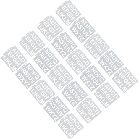 Tracez au préalable une règle en dentelle pour tracer et recouvrir le gabarit creux du motif de lettres majuscules. (1/5)