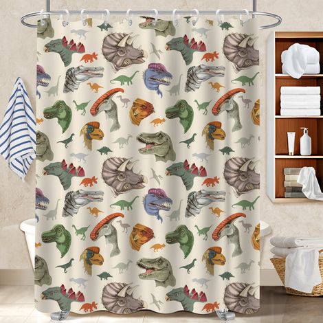 Rideau douche imperméable polyester 180x180 lavable cache baignoire pour salle d’eau sans fenêtre (1/5)