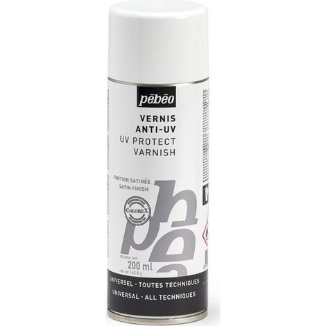 Vernis - PEBEO - Anti-UV - 200ml - Extérieur - Satiné - Protection Créations Colorées