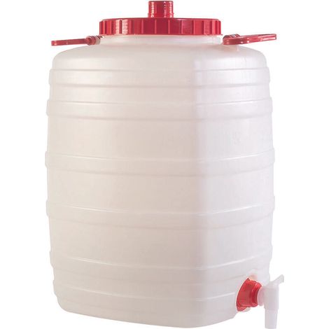 Poubelle alimentaire en polyéthylène non toxique – Capacité 50L – Couvercle avec robinet et évent – Poignée en plastique – ICS (1/3)