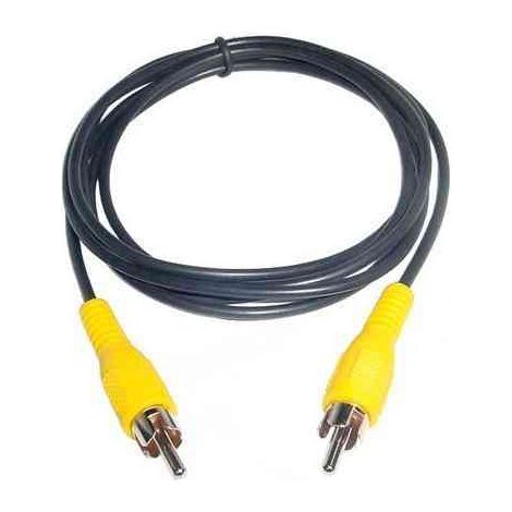 RCA-Kabel macho - macho Yatek, ideal für Rückfahrkameras, Länge 3 Meter, schwarz
