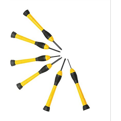 Stanley 0-66-052 Set di cacciaviti 6 pezzi, Lama Nera Ossidata (1/4)