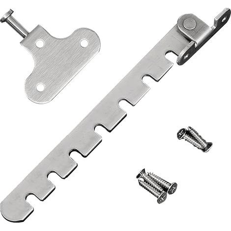 Entrebâilleur de Fenêtre à Battant Restricteur de Fenêtre Entrebailleur Fenetre Limiteur Ouverture Fenetre avec Vis pour Régler l\'ouverture de la Fenêtre (1/5)
