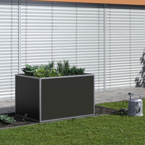 KGT Aluminium-Hochbeet "130", silber, 1,21 x 0,91 x 0,77 m (L x B x H) (1/5)