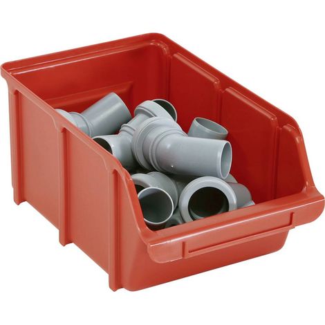 raaco 106719 Cassetta impilabile da magazzino Rosso 1 pz. (1/2)