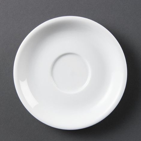 Soucoupes Pour Tasses À Cappuccino Blanches (Lot de 12) - Ref CB470 - Olympia (1/5)
