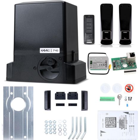 Kit intelligent Delta 2 - faac 740 (Wi-Fi+LAN+BLE) pour portails coulissants de 500 kg (1/5)