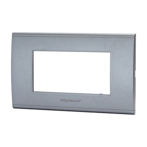 PLACCA COPRIFRUTTI ABL - GRIGIO SCURO POSTI 4 MM 140X85- 8 pezzi