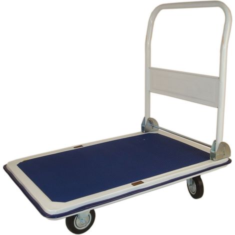 Carrello Piattaforma 61x91x88cm Grande  Portatutto Richiudibile Antisdrucciolo Acciaio Pianale portata 300 KG STI (1/2)