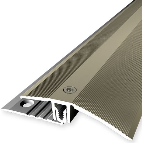PROVISTON Übergangsprofil Laminatausgleich Breite: 56 mm Höhenausgleich: 7 - 18 mm Länge: 900 mm Aluminiumprofil Sand 1 Stück