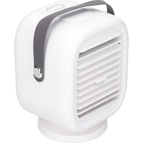 190-ml-USB-Ventilator mit Luftbefeuchter, 120°-Oszillation für Büro und Zuhause – Weiß (1/5)