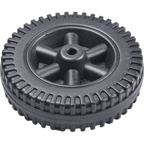Roues barbecue plastique - 2 pièces, 15.2cm, robustes - Convient pour Charbroil et modèles similaires Étiquette (1/5)