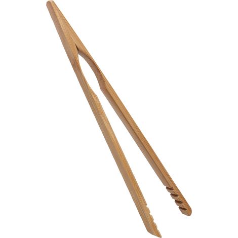Pince Cuisine Bambou - 1 Pièce - Bois Naturel - Anti-Brûlure - Restaurant Et Maison - 20,8cm (1/5)
