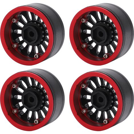 4 pièces moyeux métalliques RC avec écrou cache-vis pour Traxxas Axial HSP Redcat Tamiya HPI crawler (1/5)