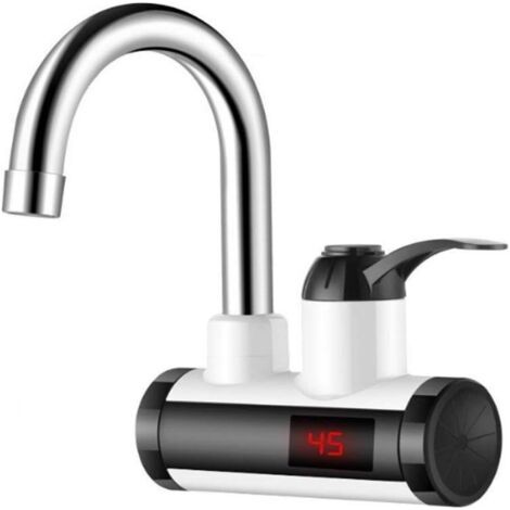 Robinet de chauffe-eau électrique, avec dirigéÉcran d'affichage numérique IPX4étanche, 360°Rotation (1/5)