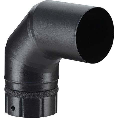 Coude 90° emaille noir dn80mm