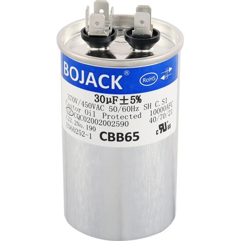 30uf 370 450 V AC CBB65 Condensateur rond de démarrage moteur et ventilateur 30 MFD 10000 AFC (1/4)