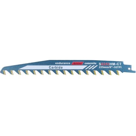 Lame de scie alternative en alliage de carbure de tungstène pour la coupe du bois et du ciment (S0243HM-CT) (1/5)