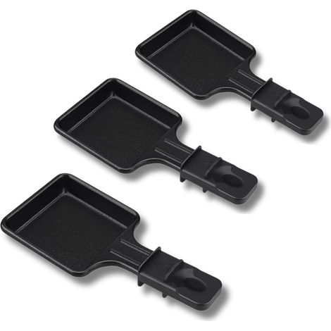 Poêlon à Raclette Carré Antiadhésif - Lot de 1 à 12 - Compatible Tefal - Design Ergonomique (1/4)
