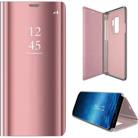 Elegante custodia trasparente per Samsung Galaxy A12 - Rosa