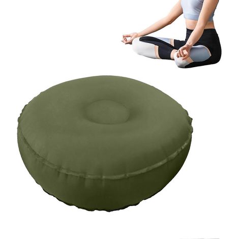 Coussin de méditation gonflable avec pression d'air réglable et surface antidérapante pour la relaxation et le yoga (1/5)