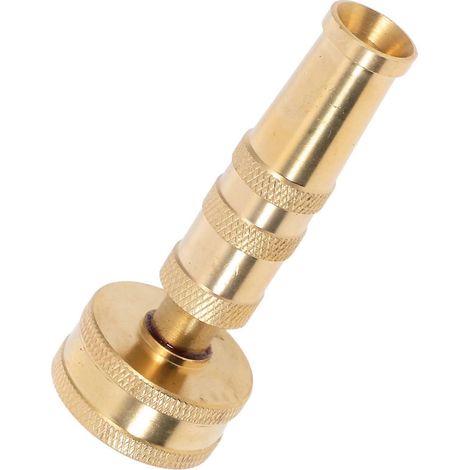 Golden Adjustable Twist Hosing Nozzle For Car Washing Gardening And Lawn Care Featuring Durable Construction 1Pack (1/5)
