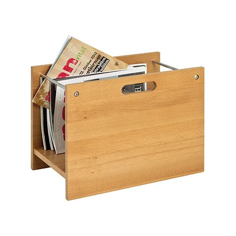 Porte-revues 40x25x30 cm en hêtre massif