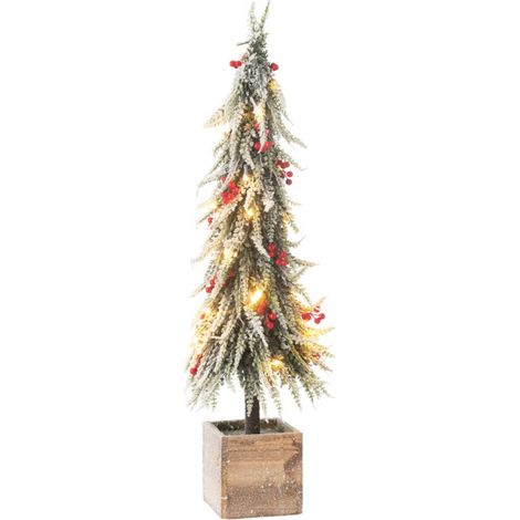Sapin de Noël Déco à LED "Bruno" 75cm Vert (1/5)