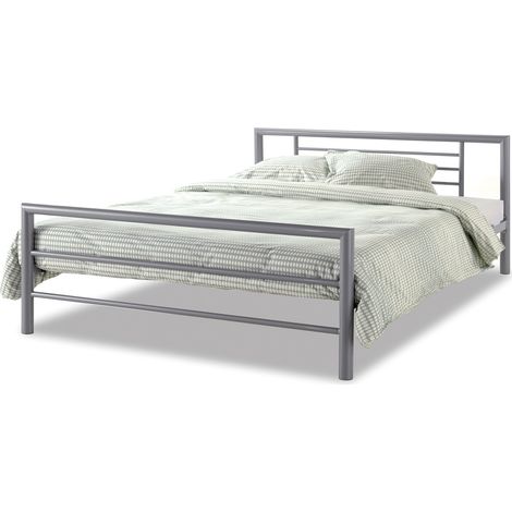 Lit Sandro 160x200 métal - gris