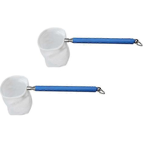 Filets d'aquarium bleus, lot de 2, en maille de nylon résistante. (1/5)